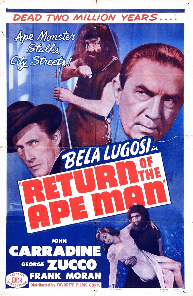 Возвращение человека-обезьяны (1944) постер