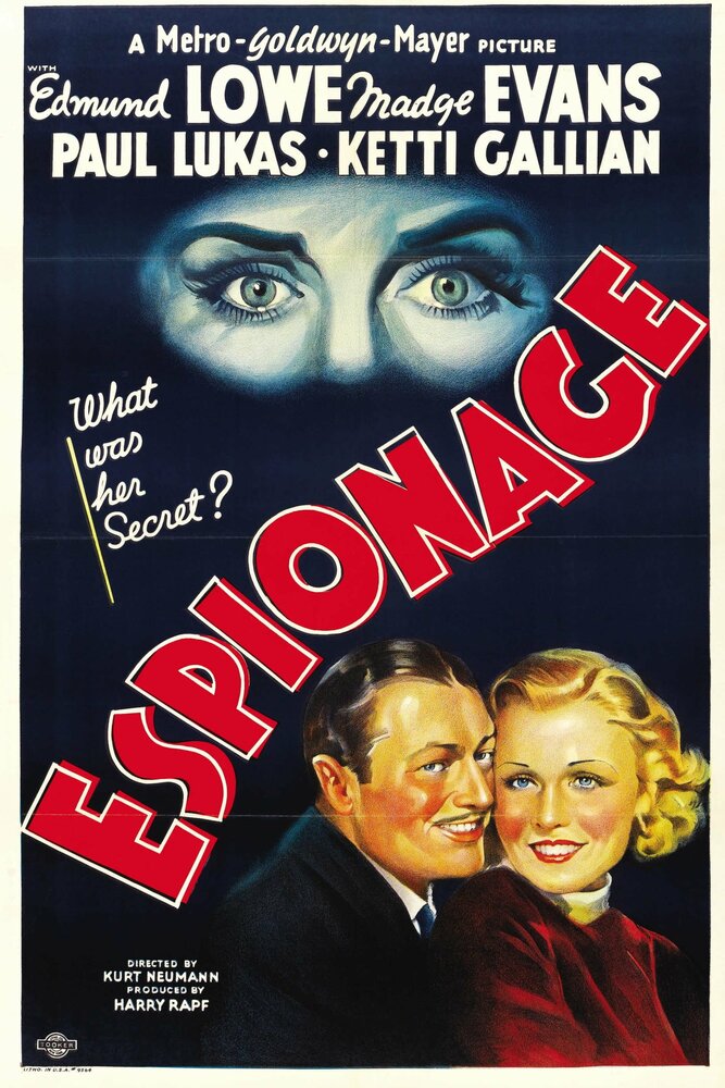Шпионаж (1937) постер