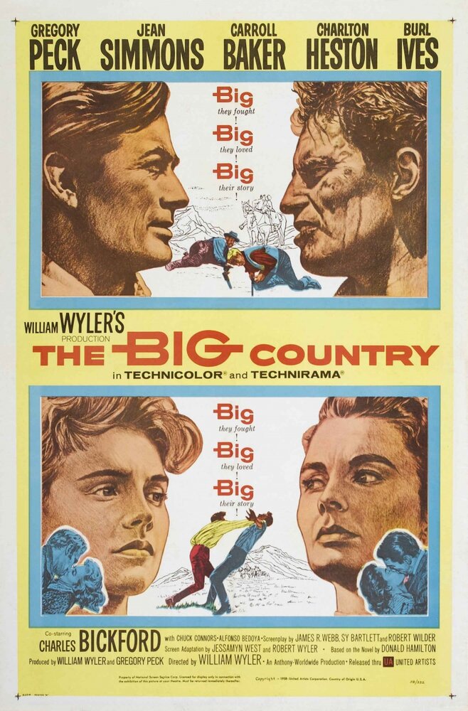Большая страна (1958) постер