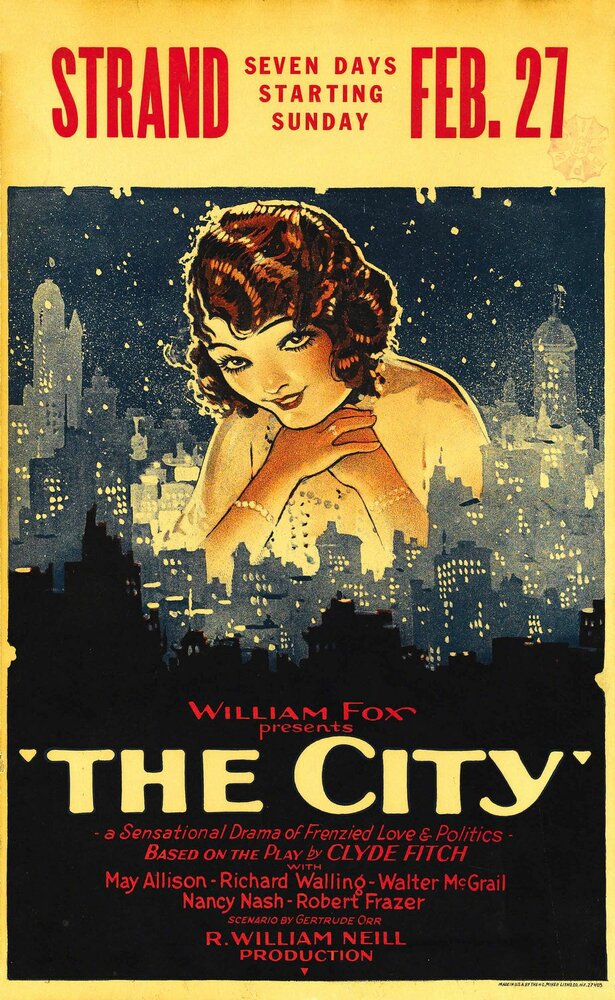 The City (1926) постер